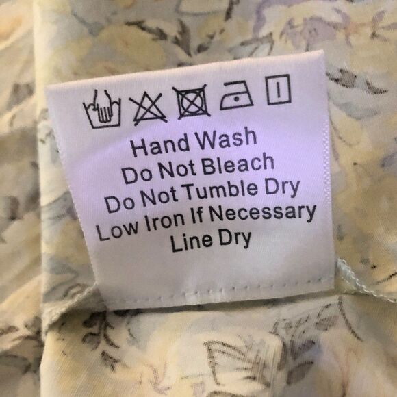 OPT Kate Dress Womens Size M Cotton Floral Midi Ruffle Neckline Garden Girl - Picture 15 of 15